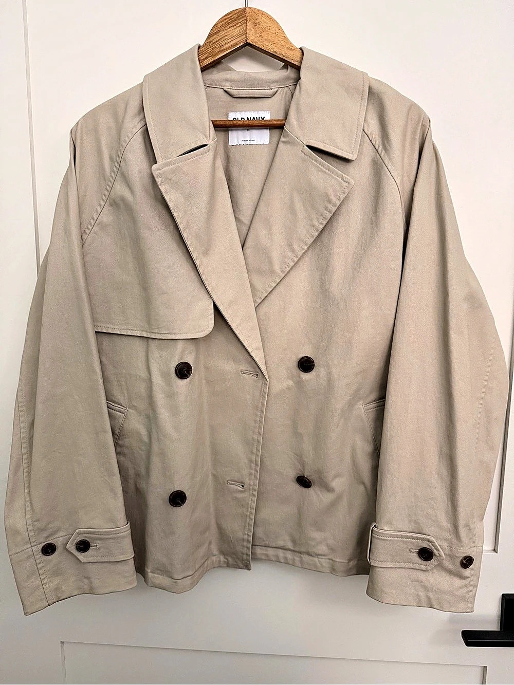 Old Navy Double-Breasted Jacket in Brown Size Medium